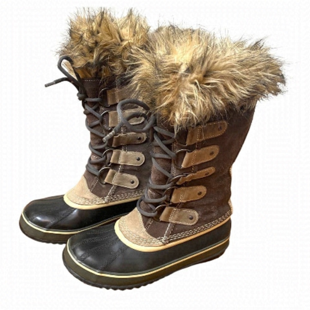 Sorel Black and Brown Winter Boots
